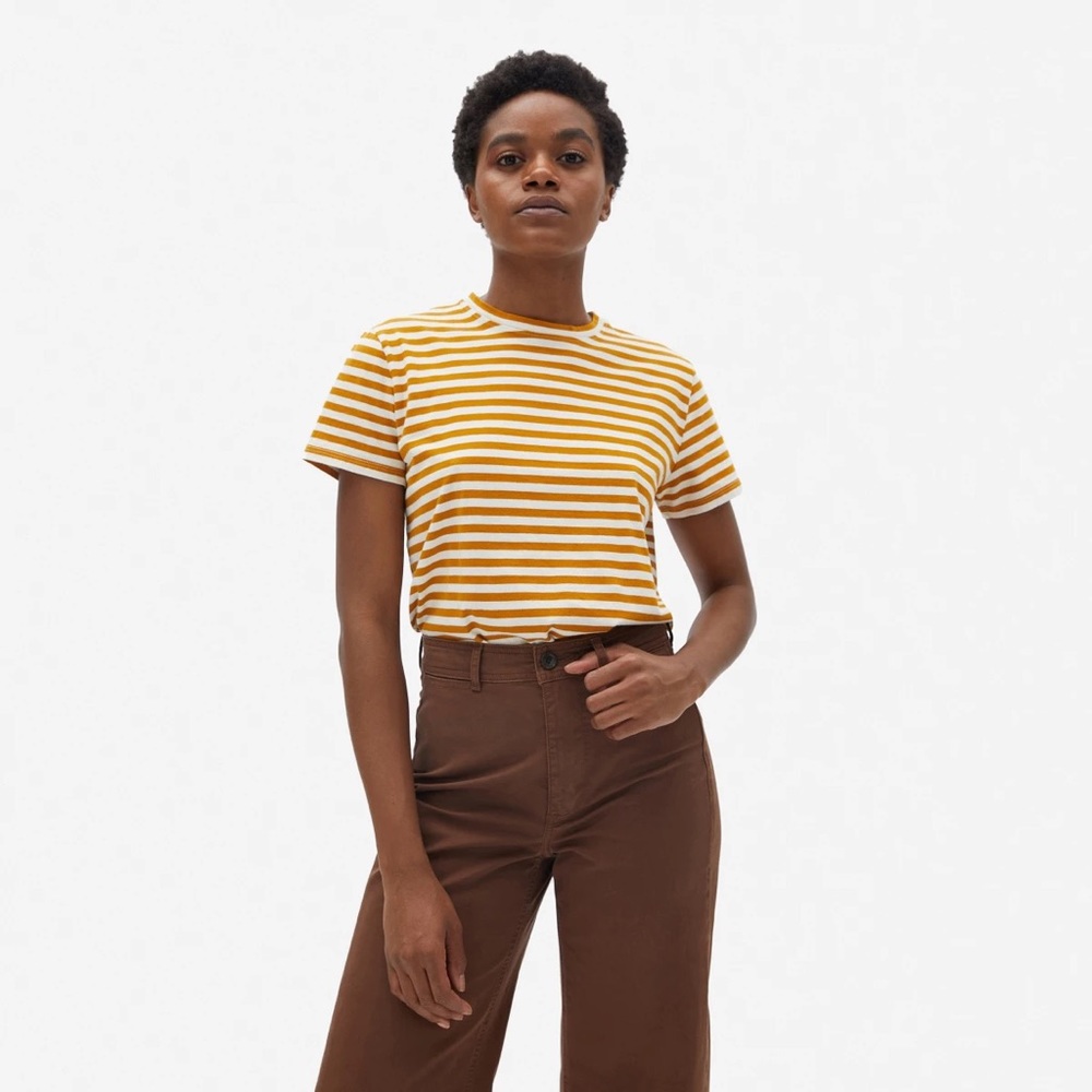 Everlane Box Cut Striped Tshirt